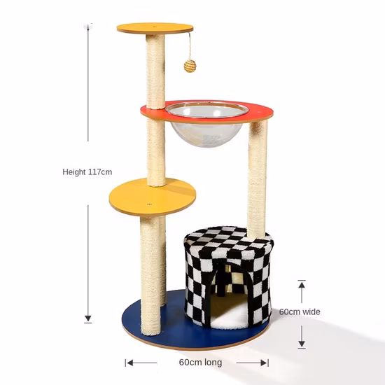 Jouets pour animaux de compagnie, vente en gros, poste à gratter pour chat, jouet en peluche pour arbre d'escalade