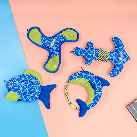 Assortiment de peluches en peluche de haute qualité, grand ensemble de jouets flottants pour chiens de compagnie, vente en gros