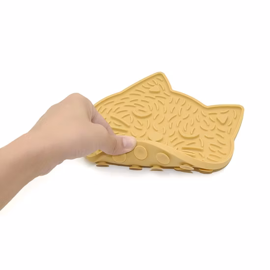 Tapis de léchage pour animaux de compagnie personnalisé en gros, mangeoire pour chat et chien, tapis à lécher Eco